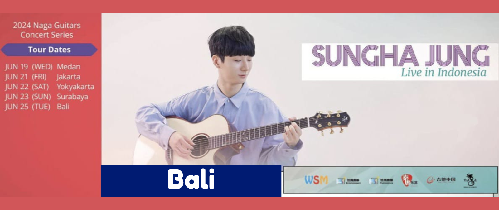 SUNGHA JUNG 2024 Live In Indonesia - Bali